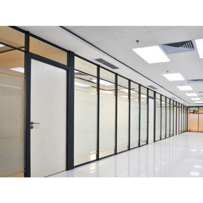 ราคาดี Top Supported Manually Operated Office Glass Partition Wall with Convenient Operability and Tempered Glass ออนไลน์