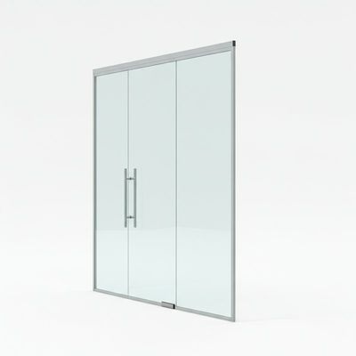 View Full Single Glass Partition Wall with Aluminum Frame สําหรับสํานักงานที่ทันสมัย