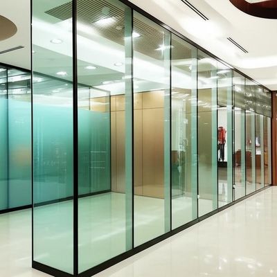 ราคาดี Demountable Glass Partition Wall with 30-42dB Sound Insulation for Shopping Mall Custom Design ออนไลน์
